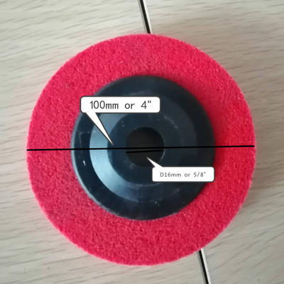 Non-woven Polishing Wheel With Plastic Cover D16mm Or 5/8" Bore