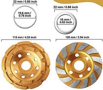 105mm 115mm 125mm 150mm 180mm 230mm diamond grinding wheel for sharpening carbide tools