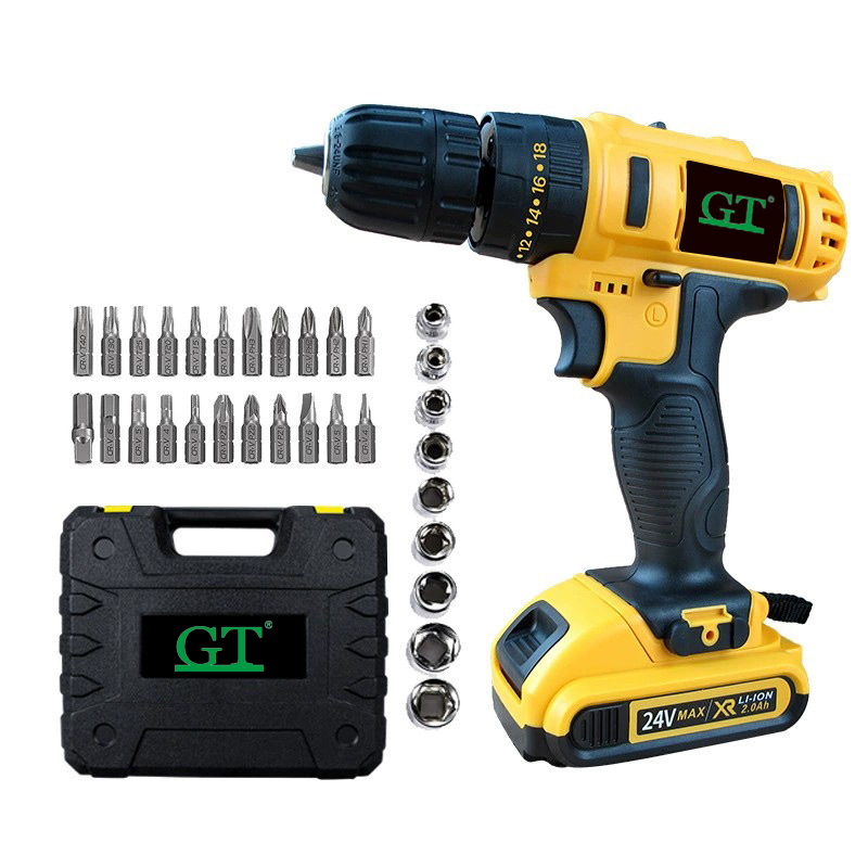 XMGT Professional Electric Power Tools Angle Grinder portable electrical 24v charger cordless drill set