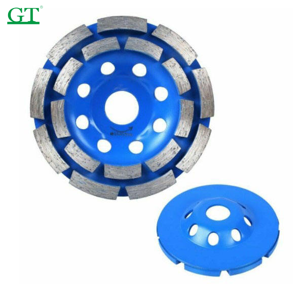 Industrial Grade Diamond Double Row Cup Grinding Wheel Grinding Disc For Concrete Masonry Granite